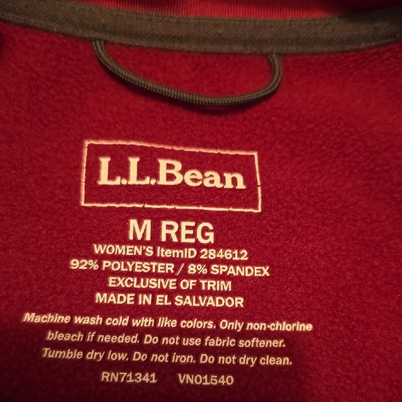 L.L. Bean Purple and Gray Cabincore Vest M - Picture 2 of 3